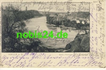 Halle Saale Panorama o 19.10.1901