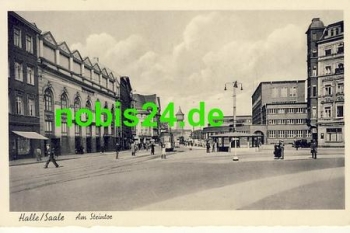 Halle Saale Am Steintor Strassenbahn  *ca.1938