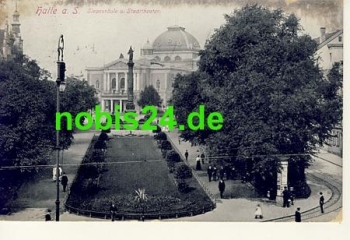 Halle Saale Victory Column City Theater o 23.8.1914