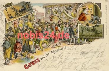 Dresden Vogelwiese Litho o 5.8.1903