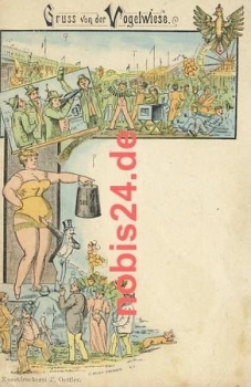 Dresden Vogelwiese Litho o 7.8.1900