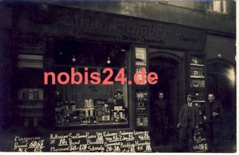 Dresden Geschäft Anton Schöber Echtfoto *ca.1910