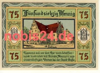 06385 Aken emergency money 75 pfennigs 1921