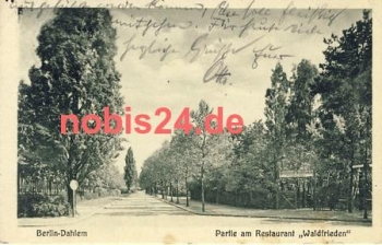Dahlem Berlin Gasthof Waldfrieden o 1928