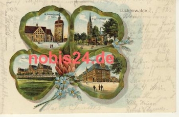 14943 Luckenwalde Kleeblattlitho  o 2.5.1902