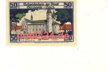 06485 Gernrode emergency money 50 pfennigs around 1920