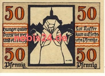 06618 Naumburg emergency money 50 pfennigs 1920