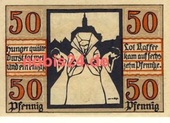 06618 Naumburg emergency money 50 pfennigs 1920