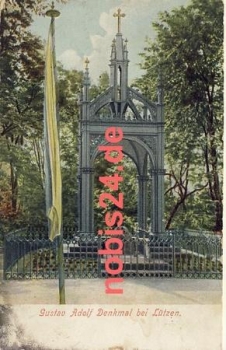 06686 Luetzen Gustav Adolf Denkmal o 1.1.1918