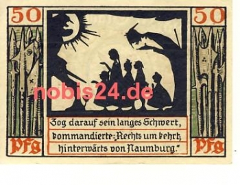 06628 Naumburg Notgeld 50 Pfennige 1920