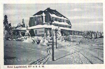 01773 Zinnwald Georgenfeld Hotel Lugsteinhof o 3.10.1920