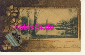 Chemnitz Schlossteich Wappen o 19.8.1901