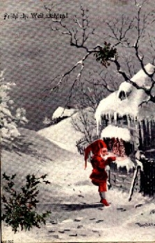 Zwerg sign. Thaler Künstlerkarte *ca. 1900
