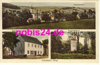 09623 Clausnitz Rechenberg-Bienenmuhle Shop war memorial o 16.7.1930