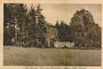 01814 Schoena Naturfreunde-Haus am Zirkelstein Nr. 10 gebr. 20.5.1929