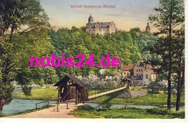09328 Rochsburg suspension bridge castle *ca.1915