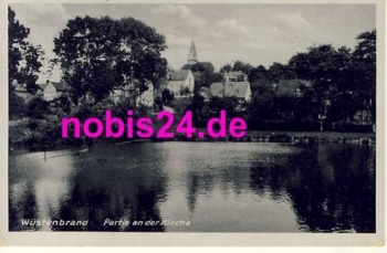 09337 Wustenbrand Parie an der Kirche *ca.1941