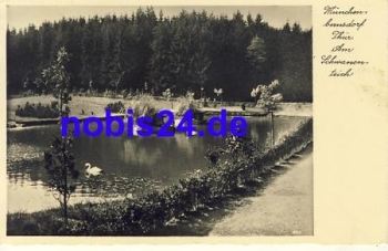 07589 Muenchenbernsdorf Schwanenteich o ca.1935