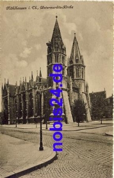 99974 Muehlhausen Untermarkts Kirche o 1918