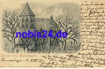 18442 Steinhagen Church artist card o 1898