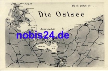 Ostsee Usedomkarte *ca.1950
