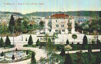 Laubegast Dresden Gasthof zum goldenen Anker gebr. ca. 1910