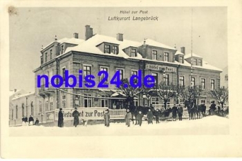 01465 Langebrück Hotel zur Post o 1910