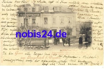 01465 Langebrück Hotel zur Post o 1898