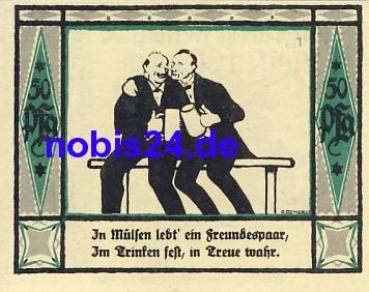 08132 Mulsen St. Jacob emergency money 50 pfennigs 1921