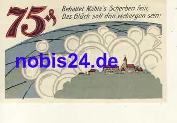 07768 Kahla emergency money 75 pfennigs 1921