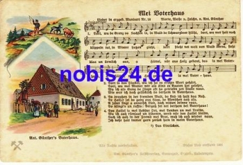 Anton Günther - Mei Voterhaus Liedkarte o 1942