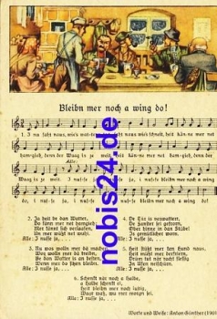 Anton Guenther "Bleibn mer noch.."  Liedkarte Nr. 8979  *ca.1940