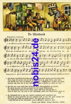 Anton Guenther "De Ufenbank" Liedkarte *ca.1940