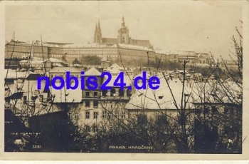 Praha Hradcany Winter o 1925