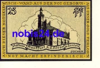 15230 Frankfurt Or emergency money 25 pfennigs around 1920