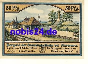 98693 Ilmenau emergency money 50 pfennigs 1921