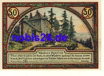 98693 Ilmenau Notgeld 50 Pfennige 1921