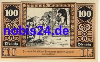 19336 Wilsnack emergency money 100 pfennigs 1922