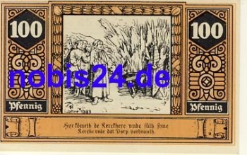 19336 Wilsnack emergency money 100 pfennigs 1922