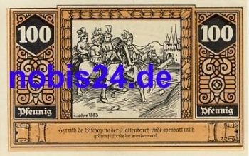 19336 Wilsnack emergency money 100 pfennigs 1922