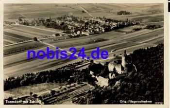 99438 Tonndorf with castle aerial photo o 1938
