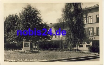 16816 Neuruppin Platz mit HO Gaststatte *ca.1955