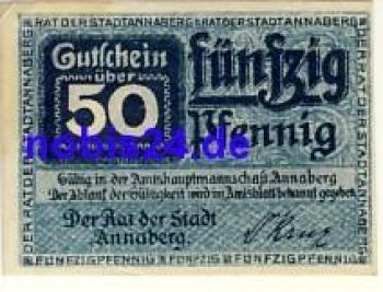 09456 Annaberg emergency money 50 pfennigs around 1920