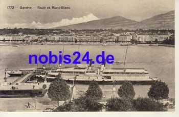 Geneve Rade et Mont Blanc *ca.1920