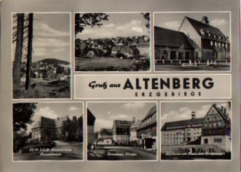 01773 Altenberg Mehrbild mit Bahnhof o 27.08.1967