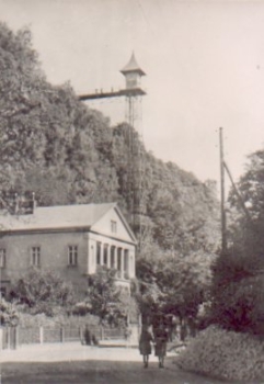 01814 Bad Schandau, Aufzug zur Ostrauer Scheibe o 28.8.1963