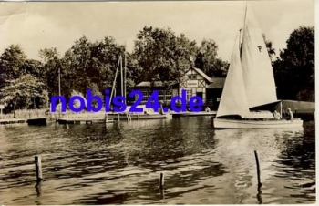 19395 Plau am See Seglerheim Segelboot o 1958