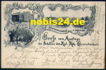 Hartmannsdorf Leipzig Excursion of the higher trade school o ca. 1900