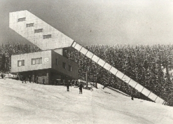 Oberwiesenthal Neue Ski Sprungschanze am Fichtelberg o 1975