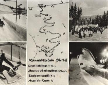 98559 Oberhof  Rennschlittenbahn * ca. 1970